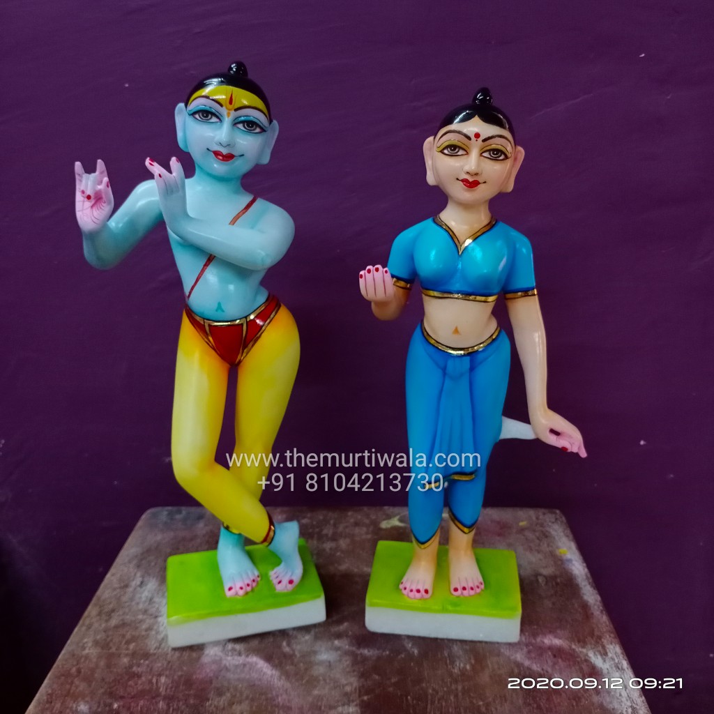 Marble Iskcon Radha Krishna statue online, Iskcon Idols Supplier ...