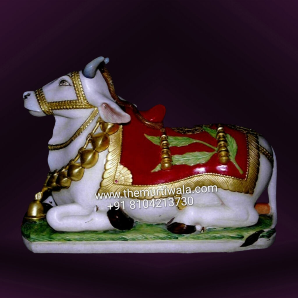 Nandi marble statue