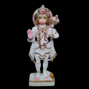 Standing Hanuman Marble Murti