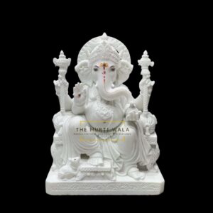 Ganpati White Marble Statue