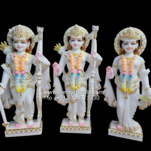 White Marble Ram Darbar Statue