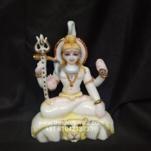 Small Shiva marble Idol for home- 6 inches