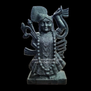 Lord Shrinathji Statue in Black Marble