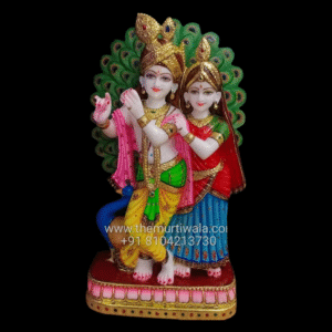 Radha Krishna Marble Murti for Home