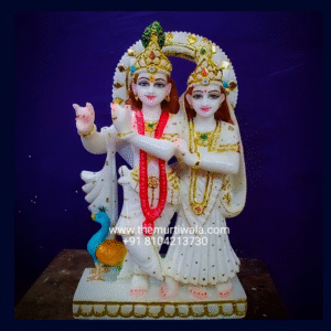Marble Radha Krishna Statue