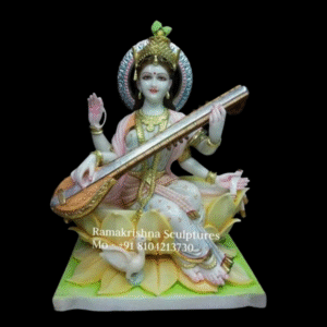Marble Saraswati Statue