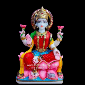 Colorful Marble Lakshmi Idol