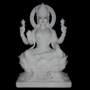 Lakshmi White Marble Statue