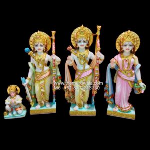 Colorful Ramdarbar Marble Murti