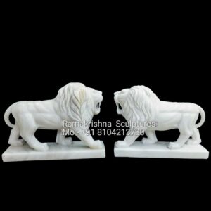 Marble Lion Statue